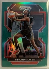 Tiffany Hayes 2022 Panini Prizm WNBA Green Prizm Card #86 Atlanta Dreams