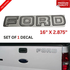 Tailgate Decal Fits 1992-1996 Obs Ford F150. F250 F350 Silverblack Top Quality