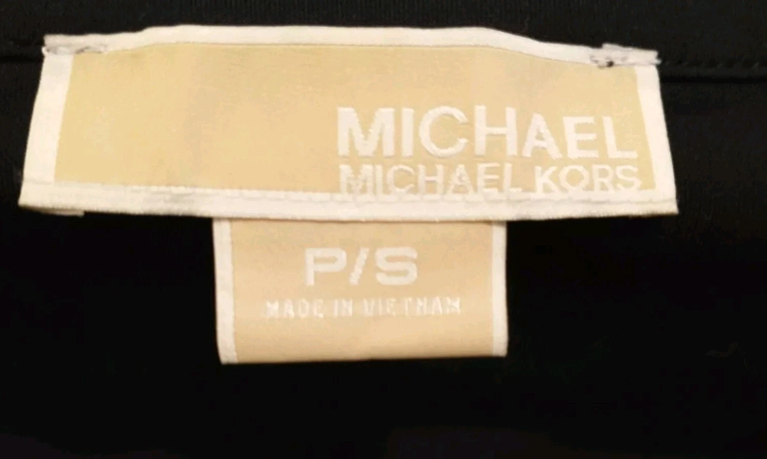 Abito donna Michael Kors con lacci a catena nero taglia P S B 