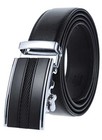 Gürtel Herren Ledergürtel Büffelleder Männer Automatik Echtleder Schwarz kürzbar