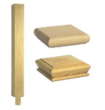 Stair Square Newel Peg Post - Solid Wood - Oak Quality Uk Manufactured!
