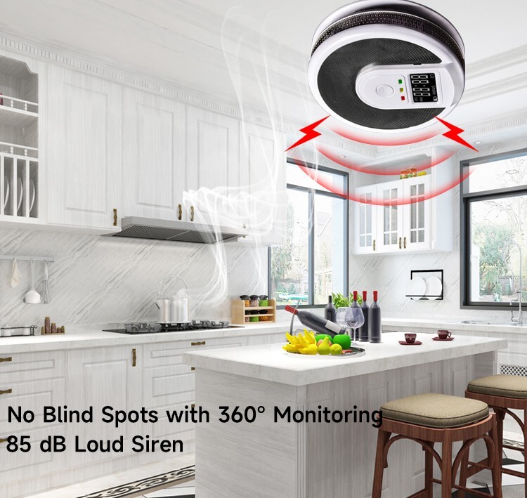 Smoke and Carbon Monoxide (CO) Detector 10-Years Fire Alarms with Voice Speaker