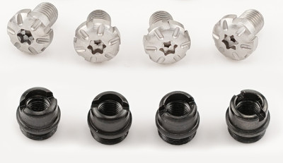 1911 grip screws complete kit, torx Silver screws,and bushings, 1911 screws