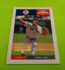 2004 DEREK LOWE Donruss Team Heroes Red Sox Team Store GOLD FOIL Card #64 HTF