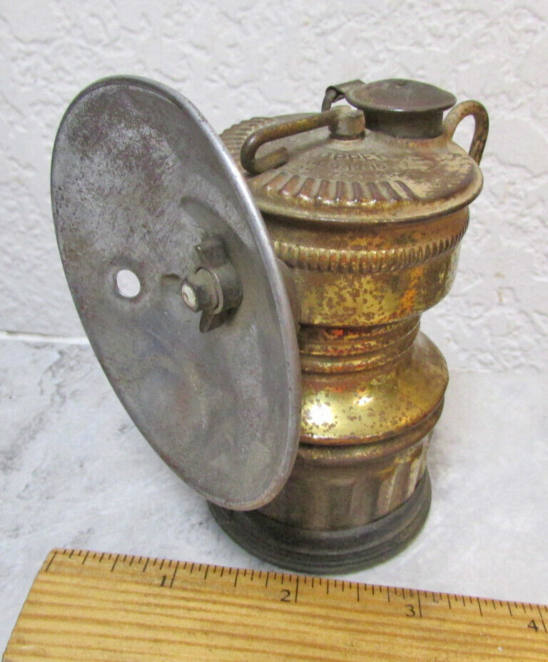 vintage guys dropper carbide miners lamp, shanklin mfg co vintage guys dropper carbide miners lamp, shanklin mfg co