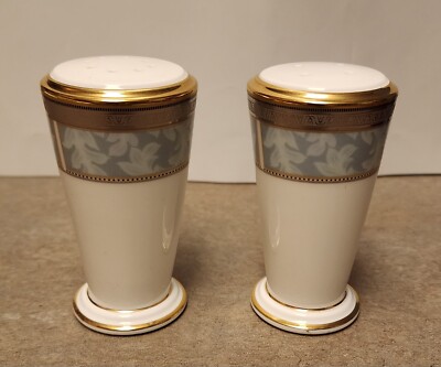 Noritake Bone China Neptune Gold Salt & Pepper Shaker 4787 New Open Box