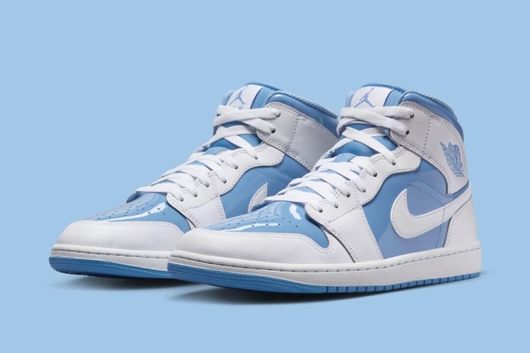 Nike Air Jordan 1 Mid Legend Blue White FZ2142-114 Men's Nike Air Jordan 1 Mid Legend Blue White FZ2142-114 Men's