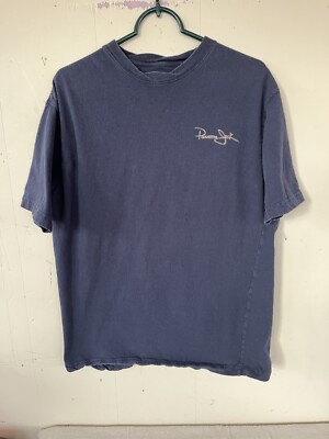 Panama Jack Logo Parrot-dise Navy T-Shirt L  100% Cotton Well Broken In