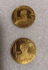 Pair of 2022 Donald Trump US 45th President Golden Eagle Liberty challenge coins