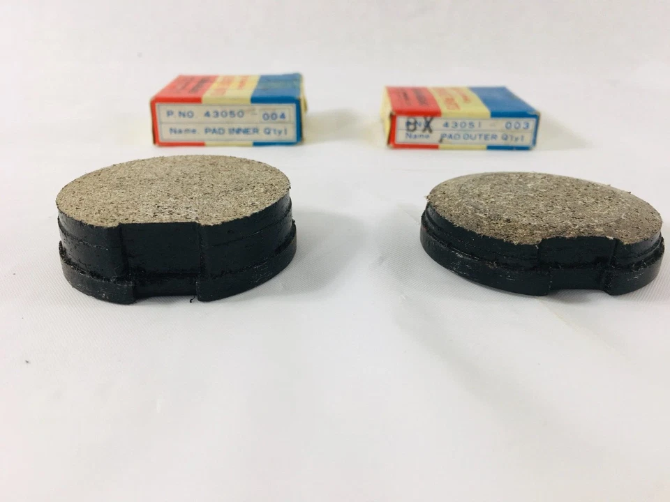 JUEGO PASTILLAS FRENO DELANTERO NUEVO KAWASAKI KZ400A KZ400D Foto 3 de 4