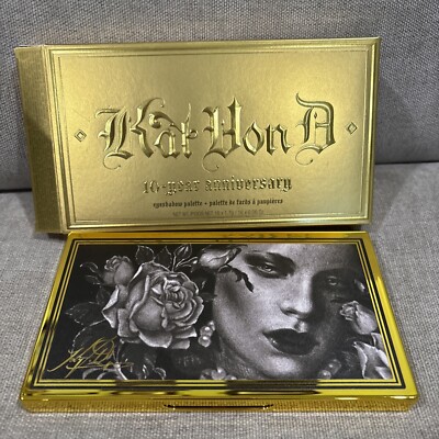 KAT VON D 10 Year Anniversary 16 SHADE EYESHADOW PALETTE Limited Edition NIB