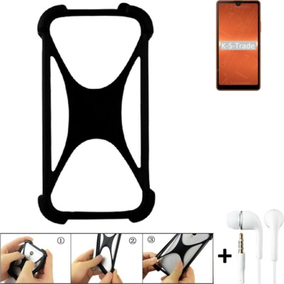 Bumper für Sony Xperia Ace III Silikon Hülle Softcase + earphones Stoßschutz 