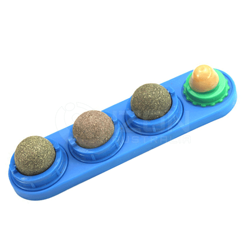 1/2 PCS Cat Toy Catnip Ball Lick Solid Nutrition Ball Help Digestion Wall Mount - Picture 11 of 13