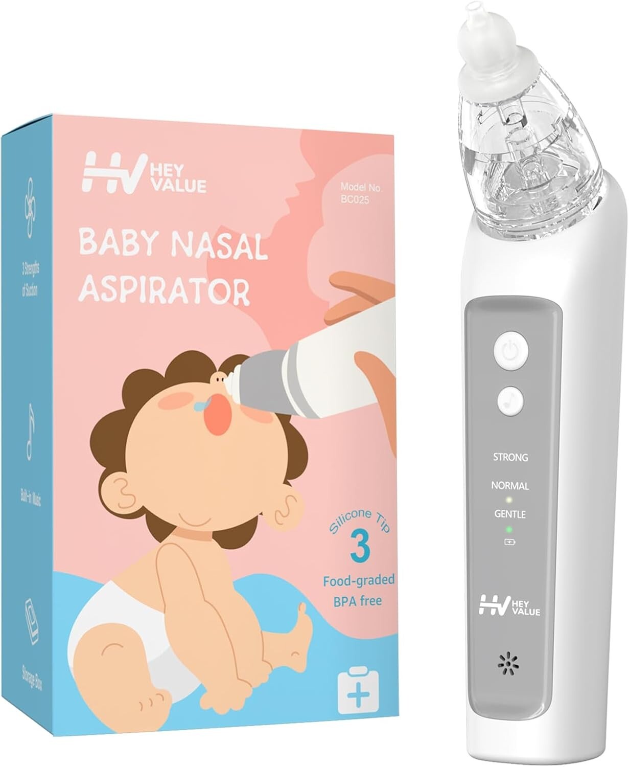 Nasal Aspirator for Baby, Baby Nose Sucker, Electric Nasal Aspirator for Toddler
