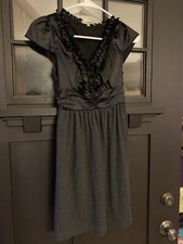 Juniors Be Bop Ruffle Black Dress Size Small