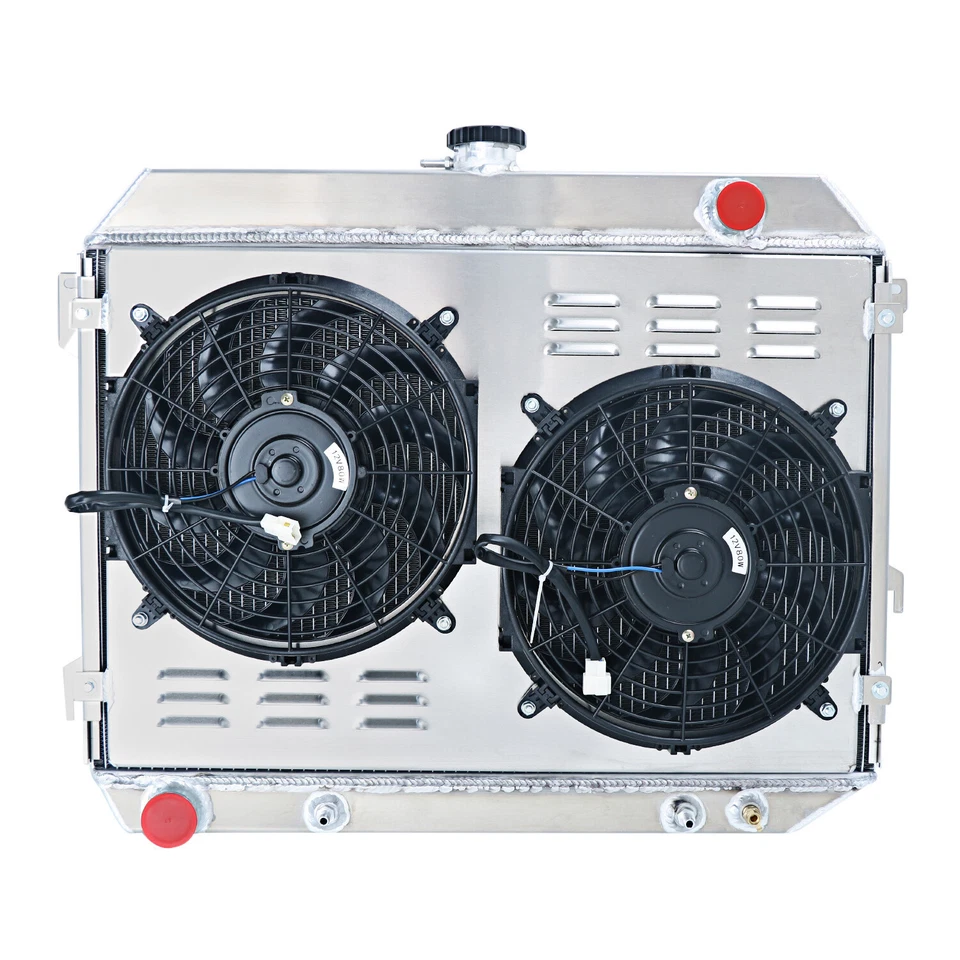 3 Row Aluminum Radiator Shroud Fan Fit 68-1973,71 Dodge Charger 70-74 Challenger Foto 3 de 4