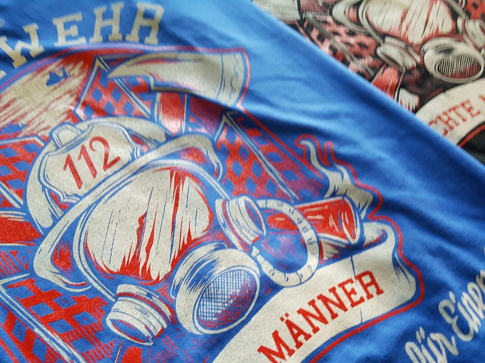 Feuerwehr 6 T-Shirt Freiwillige,FFW,Helden,Einsatz,Kult,Rettung,Rescue,THW - Bild 4 von 4