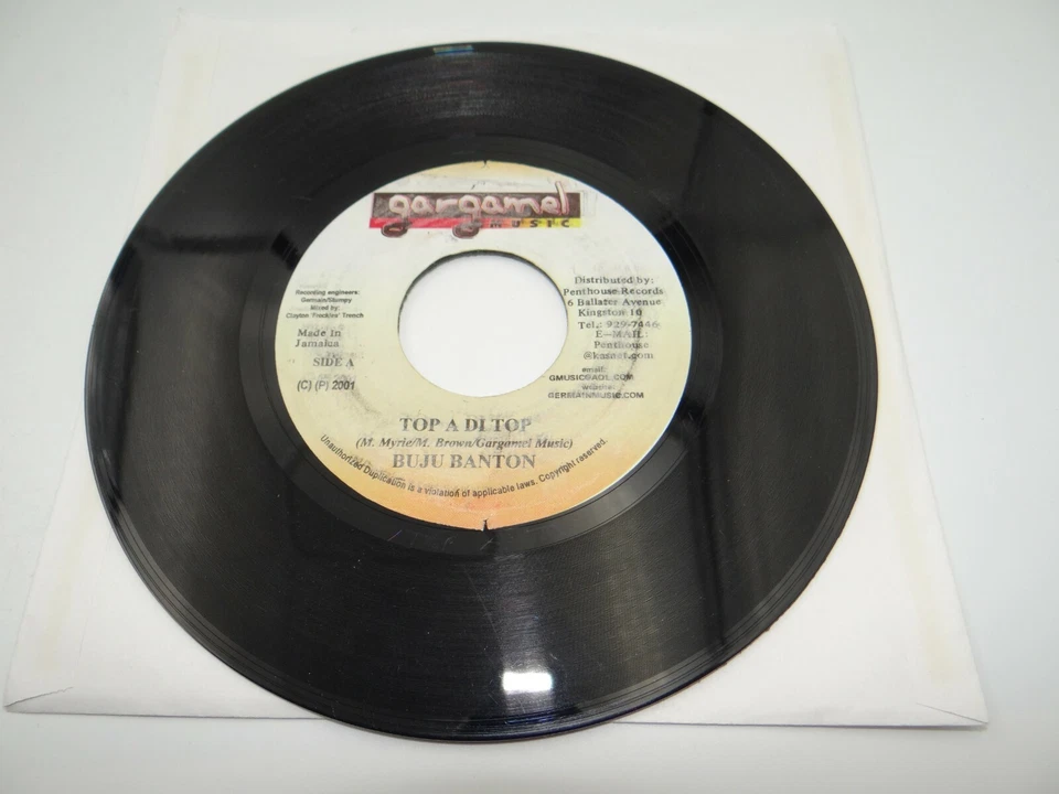 Buju Banton Top A Di Top Fire House Crew Gargamel Music Vinyl - Image 2 of 2