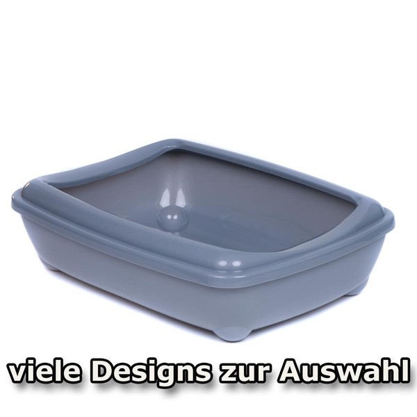 Katzentoilette Schalentoilette 42 Cm, 50 Cm, 57 Cm Mit Rand In Vielen Designs-image
