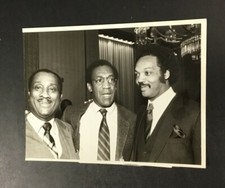 Original 1983 Bill Cosby Jesse Jackson John Johnson (Jet) Press Photo Chicago