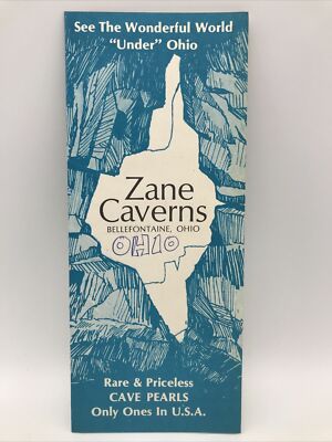 1970 ZANE CAVERNS BELLEFONTAINE OHIO Priceless Cave
