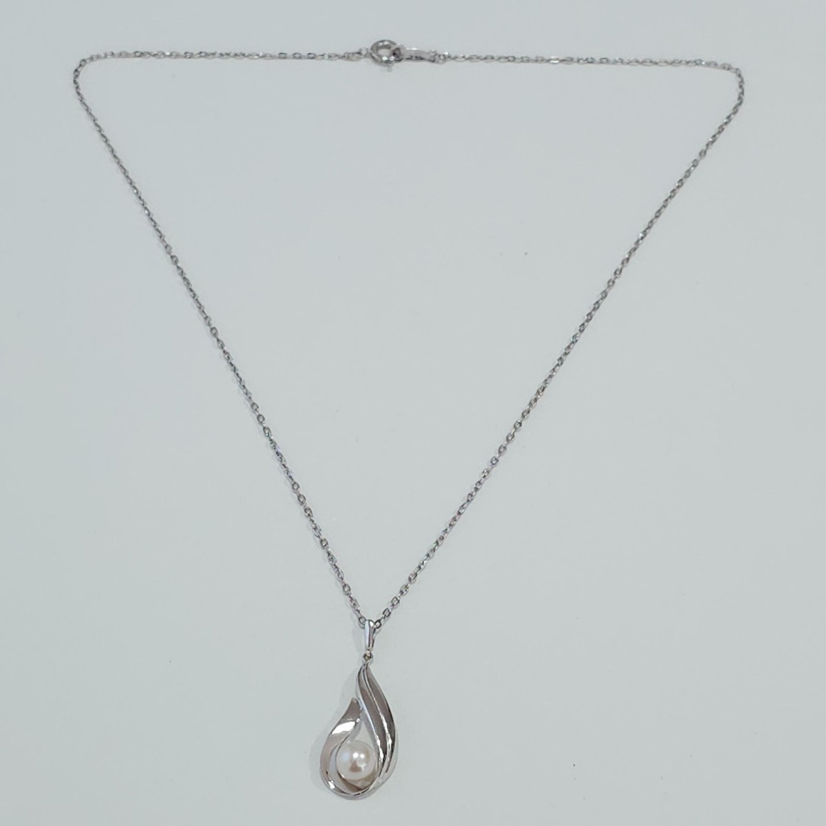 1346 mikimoto 6mm cultured akoya pearl necklace sterling silver