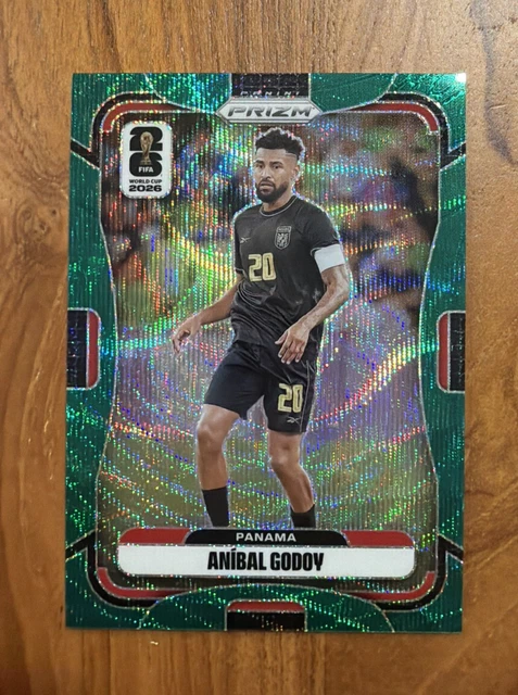 Panini 2026 World Cup #337 Anibal Godoy Panama /5 Green Wave Prizm Card