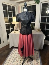 Vintage 50s Poodle Skirt And Top Handmade Original Midcentury Dance Sock Hop