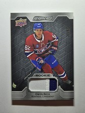 2023-24 Upper Deck Engrained - Rookies Owen Beck #109 Ebony Premium Patch /35