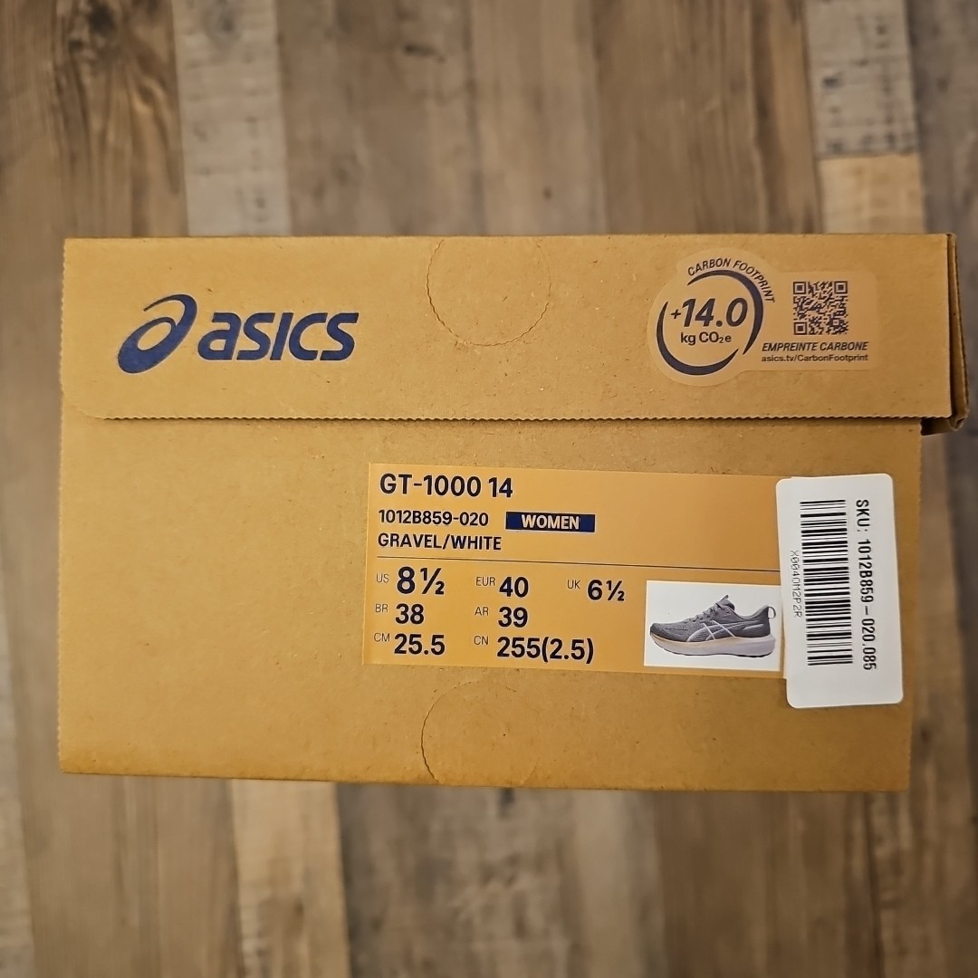 ASICS GT-1000 14 - Women's (White/Gravel/Orange) Size 8-1/2 NIB! thumbnail 9