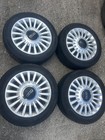 FIAT 500 2012 ALLOY WHEELS SET 185 55 15 WITH MARKS