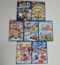 7 Paw Patrol Children Kid DVD Lot Pups Chase Mystery Everest Rescues Nickelodeon