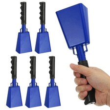 10" Cow Bells for Football Games, 6Pcs Cowbells for Sporting Events, Blue