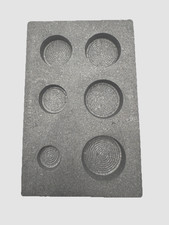 Graphite Ingot Mold For Casting 6 Cavity 1-2-3-4-5 and 6 oz Gold Rounds