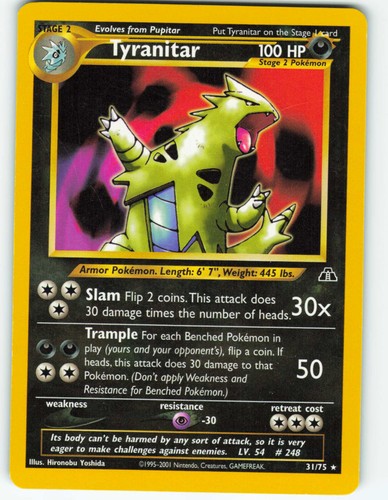 Tyranitar - 31/75 Neo Discovery - Pokémon TCG - 2001
