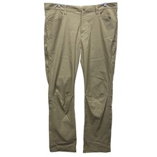 Eddie Bauer Mens Tech Pants Khaki Straight Fit Size 38x32 Cargo Outdoor