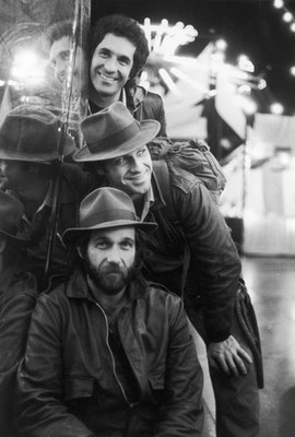 American pop group The Hudson Brothers Bill Brett and Mark circa 1975 Old Photo
