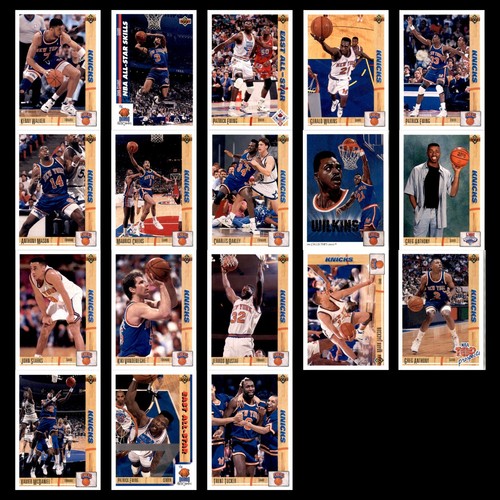 1991 New York Knicks Rookie Lot 18 Basketball Cards Upper Deck Kenny Walker