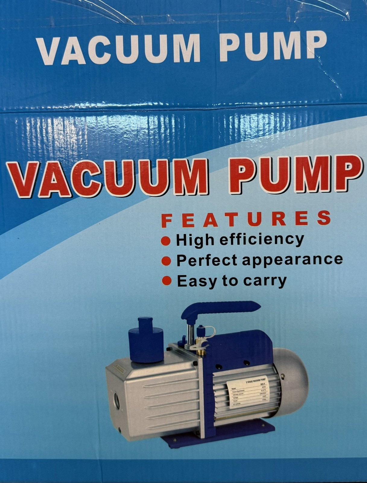2 STAGE VACCUM PUMP - MODEL 2RS-3 WITH 3/4 HP
