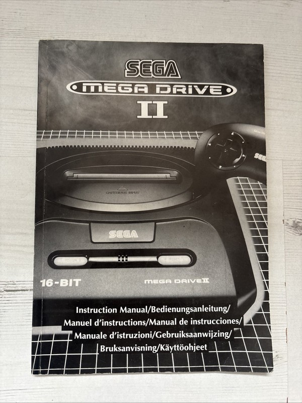 Sega Mega Drive II 2 Console Original Instruction Manual Booklet