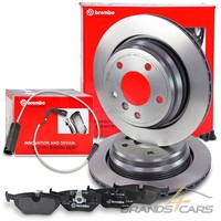 Brembo Bremsscheiben Ø298 +BremsbelÄGe +Warnkontakt Hinten FÜR BMW 5-ER E39 Limo