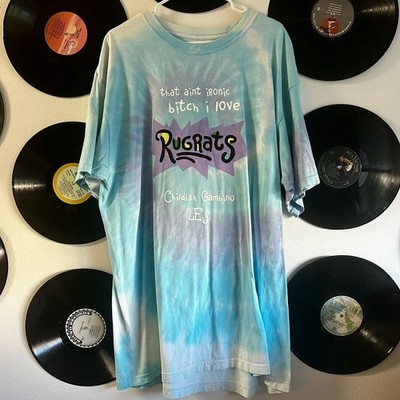 L.E.S. Rugrats Lyric Childish Gambino Inspired Hand-painted T-Shirt Size XXL
