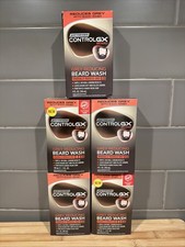 Lot of 5 Just For Men Control GX Grey Reducing Beard Wash 4oz x 5 - DEAL