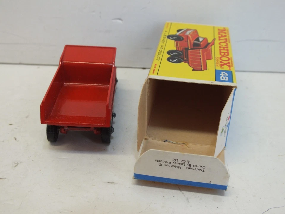 LESNEY MATCHBOX NO48 DODGE TIPPER TRUCK EXCELLENT BOXED (L554) - Image 4 of 4