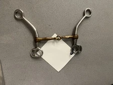 Full Cheek Snaffle Curb Training Bit — 5”