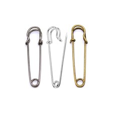 IRIIRO Large Safety Pins 60pcs 3inch/75mm Heavy Duty Blanket Pins Steel Sprin...