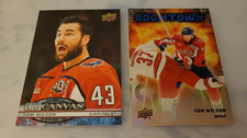 2025-26 Upper Deck Tom Wilson UD Canvas C-186 + Boomtown BT-15 Capitals