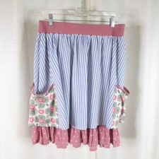 Matilda Jane Happy Free Floating By Skirt Size XL Stripes Floral Polka Dots