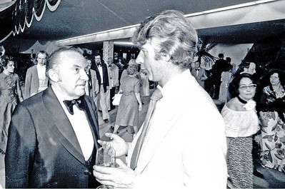 Rudi Carrell Heinz Schenk party guests party Kanzlerfest Bonn Ger- 1979 Photo 1