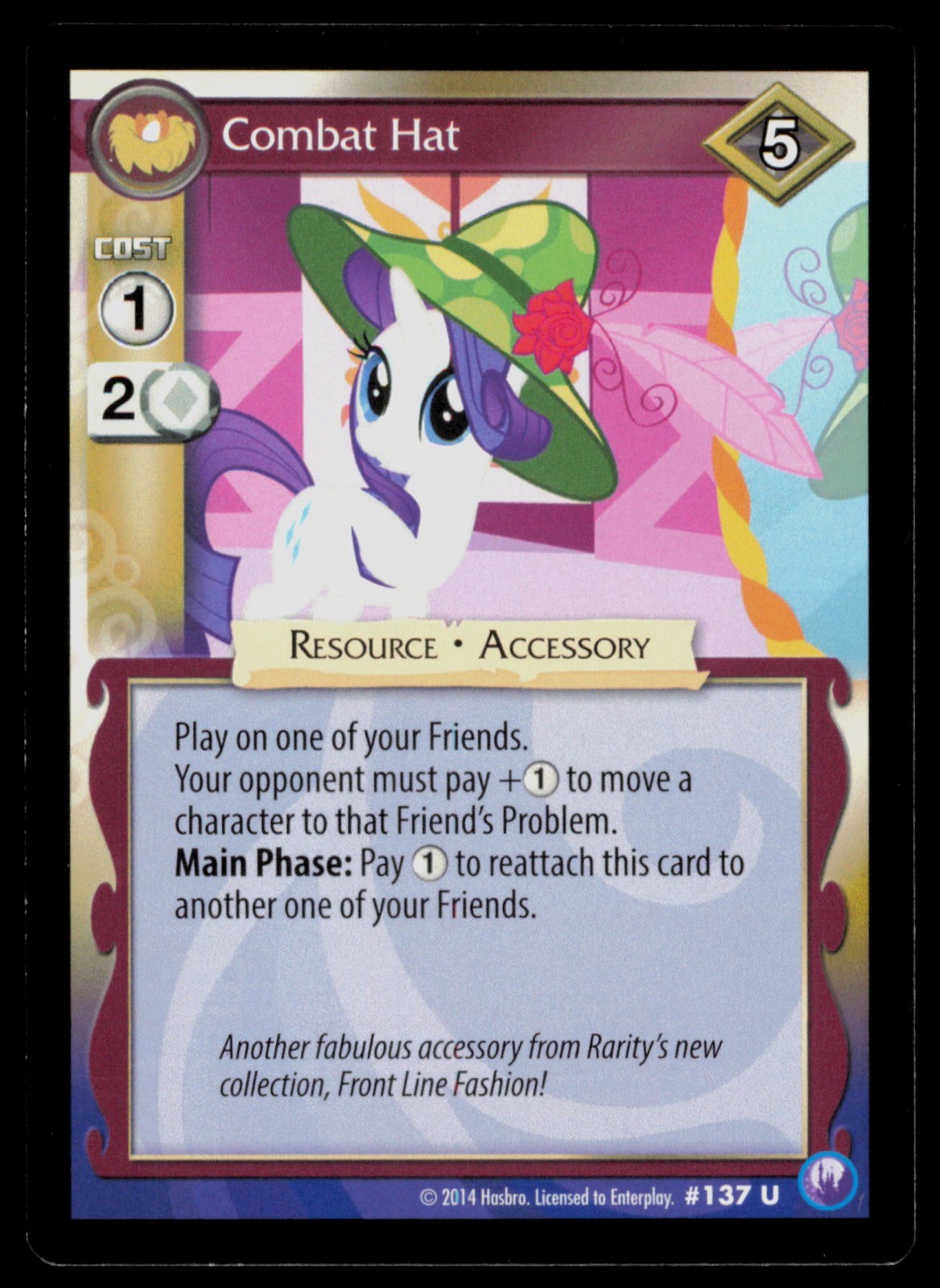 Combat Hat 137 My Little Pony 2013 Trading Card TC